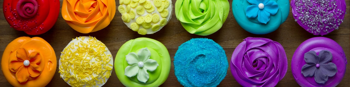 cupcakes colores